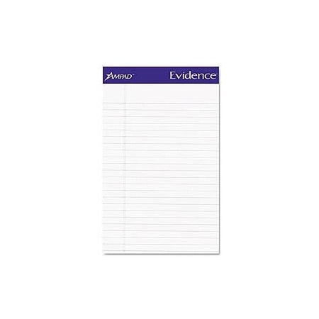 Ampad Evidence Recycled Writing Pads PAD,PERF,5X8,WHT,50SH,RCY (Pack of5)